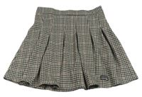 Béžovo-čierno-ružová kockovaná sukňa Primark