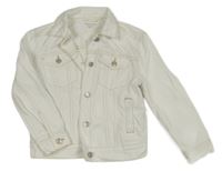 Biela rifľová bunda Manor