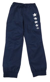 Tmavomodré softshellové kalhoty s hvězdami X-Mail