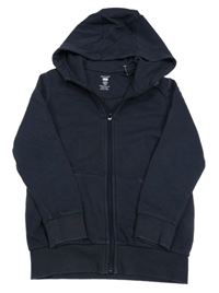 Tmavomodrá prepínaci mikina s kapucňou F&F