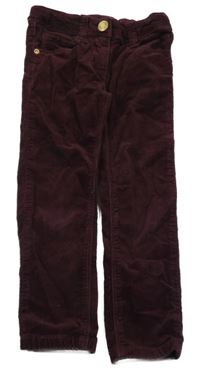 Mahagónovoé slím manšestráky Esprit