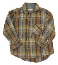 Barevná kostkovaná flanelová košile Next