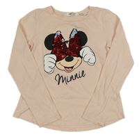 Světlerůžové triko s Minnie H&M