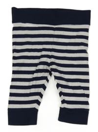 Tmavomodro-biele pruhované ľahké tepláky Dopodopo