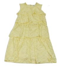 Žlté čipkové šaty River Island