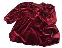 Bordó saténové šaty M&S