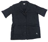 Tmavomodrá pruhovaná košeľa zn. River Island