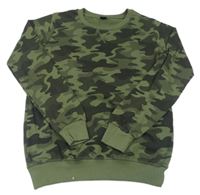 Khaki-černá army mikina Y.F.K.