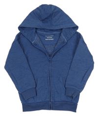 Modrá melírovaná prepínaci mikina s kapucňou Primark