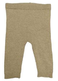 Béžové rebrované úpletové ľahké tepláky M&S