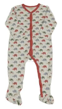 Bílý overal se slony 