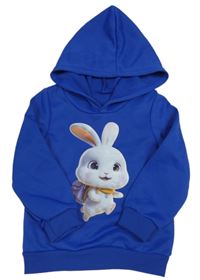 Modrá mikina so zajačikom a kapucňou