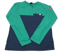 Nové - Zeleno-tmavomodré triko zn.Trollkids