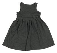 Tmavosivé teplákové šaty s mašlou M&S