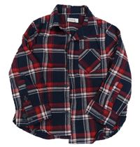 Tmavomodro-červeno-bílá kostkovaná košile Orchestra