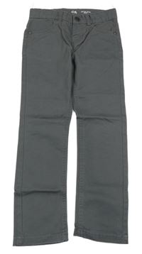 Sivé plátenné nohavice C&A