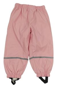 Světlerůžové nepromokavé podšité kalhoty Kiki&Koko