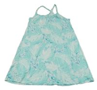 Svetlomodré šaty s listami H&M