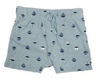 Sivé bavlnené kraťasy s plachetnicemi H&M