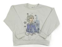 Biela mikina s Elsou Disney