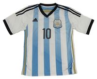 Bílo-světlemodrý fotbalpvý dres - Argentina - Messi Adidas 