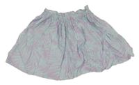 Světlemodro-lila vzorovaná sukňa H&M
