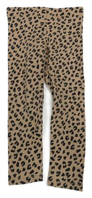 Hnědo-černé leopadí legíny H&M