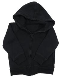 Čierna prepínaci mikina s kapucňou School Wear