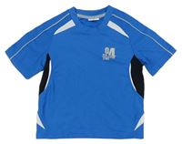 Modro-biele športové tričko s  s číslom Pocopiano