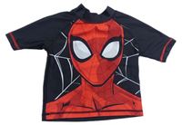 Čierne UV tričko so Spider-manem Marvel