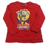 Červené triko s Paw Patrol Nickelodeon