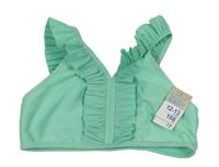 Mátová plisovaná plavková lambáda s volánky Primark