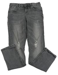 Sivé skinny rifle s vyšúchaním zn. Primark