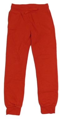 Červené cuff tepláky H&M