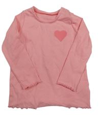 Světlerůžové triko se srdíčkem George 