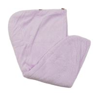 Lila plyšový turban 