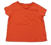 Červené tričko s vreckom George