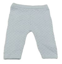 Svetlomodré vzorované pletené nohavice Nutmet