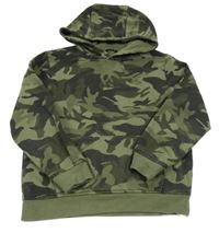 Kaki-čierna army mikina s kapucňou George