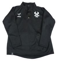 Čierna funkčná športová mikina s logom Oxen