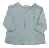 Svetlomodrá prepínaci mikina s medvedíkom Next