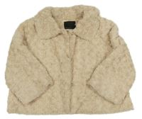 Béžová kožešinová podšitá crop bunda Vero Moda