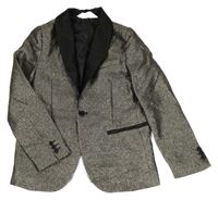 Strieborné spoločenské sako H&M