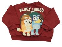 Karmínová mikina s Bluey Zara 