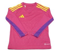 Růžové sportovní funkční triko s logem Adidas