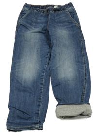 Modré podšité teplákové rifle H&M