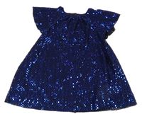 Tmavomodrá flitrová halenka Next 