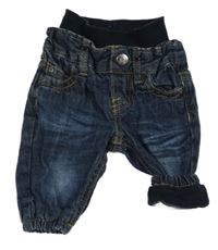 Tmavomodré podšité cuff rifle H&M