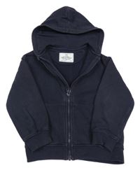 Tmavomodrá prepínaci mikina s kapucňou M&S