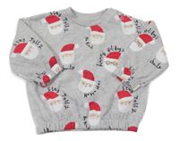 Sivá oversize mikina so Santy F&F